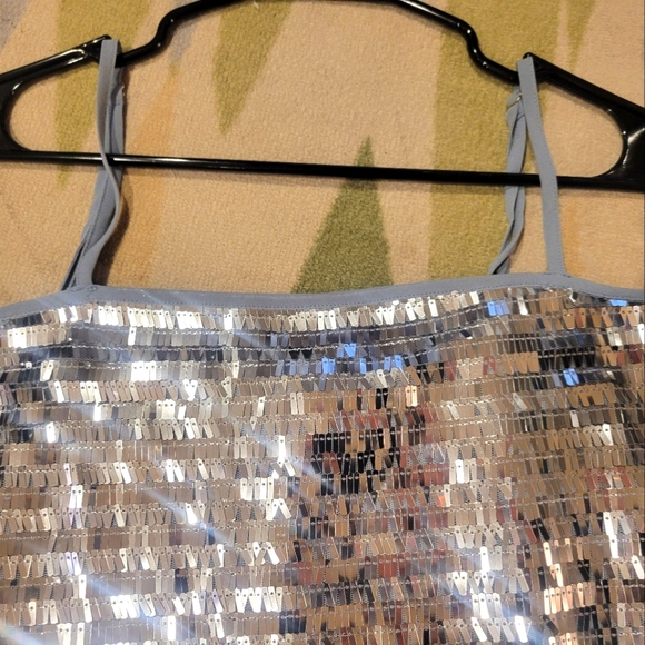 NWT Sequin Mini Dress Lined with Adjustable Straps - Picture 4 of 8